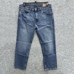 Levi's 505 Jeans Men's 36x30 Regular Fit Straight Leg Blue Denim Stonewash NEW